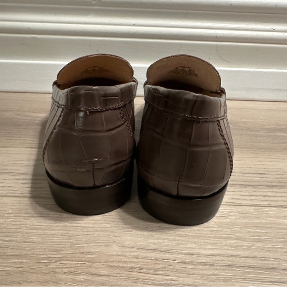 NEW Lauren Ralph Lauren Wynnie Leather Loafers Brown Ladies - Picture 6 of 7